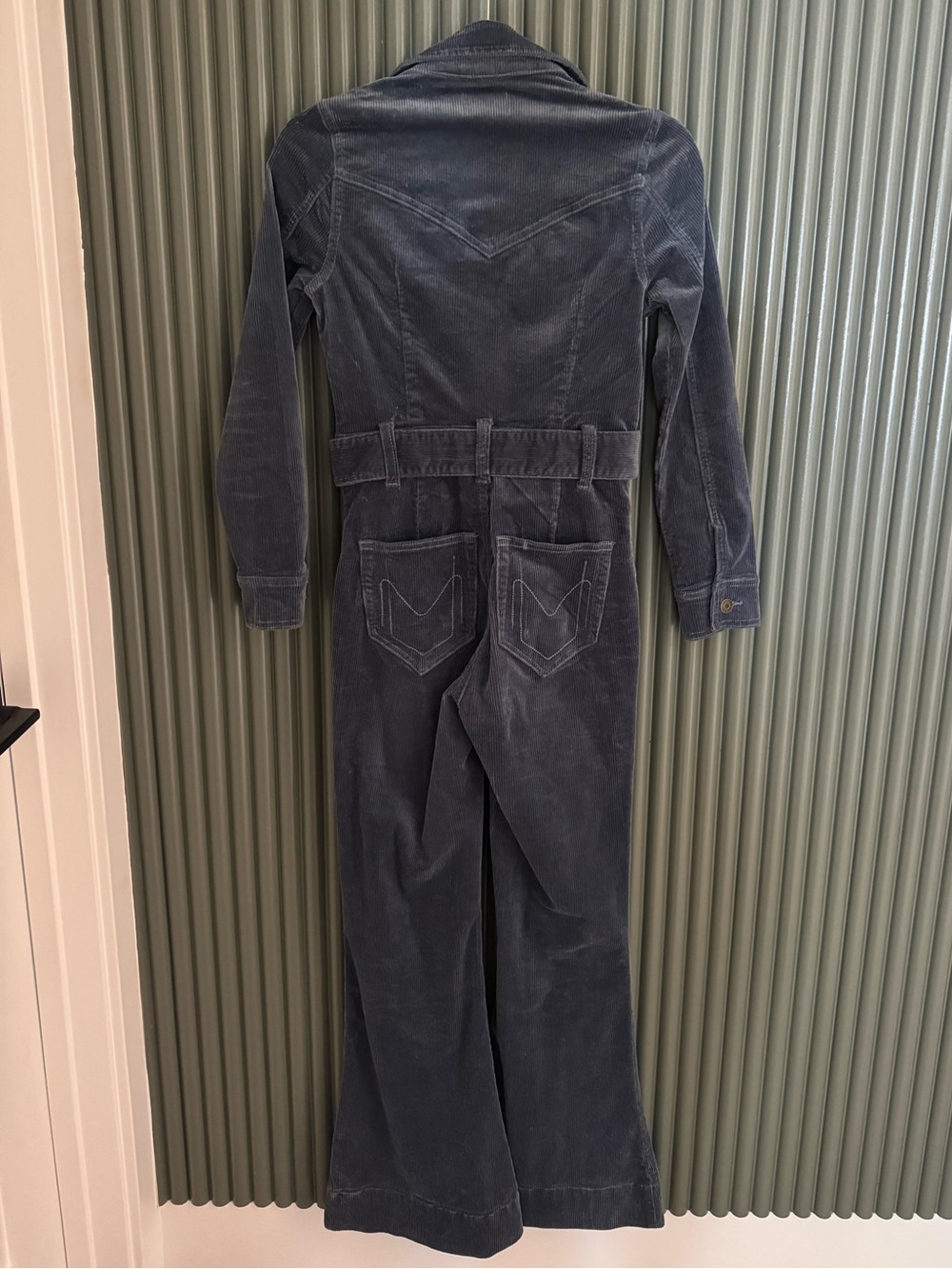 Show Me Your Mumu Navy Corduroy Belted Jumpsuit - Picture 4 of 7